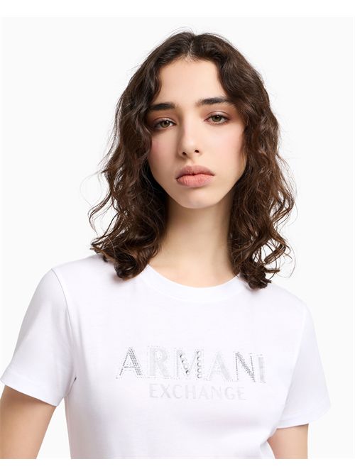 t-shirt woman white ARMANI EXCHANGE | XW000387AF10354/U0002